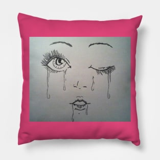 Sad girl Pillow