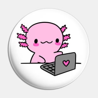 axolotl laptop Pin