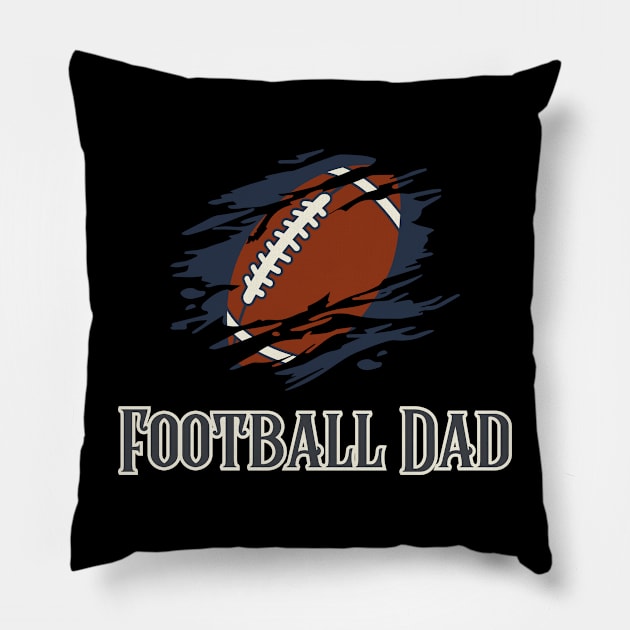 Football Dad: Sports-themed Father's Day Pillow by Stylish Dzign