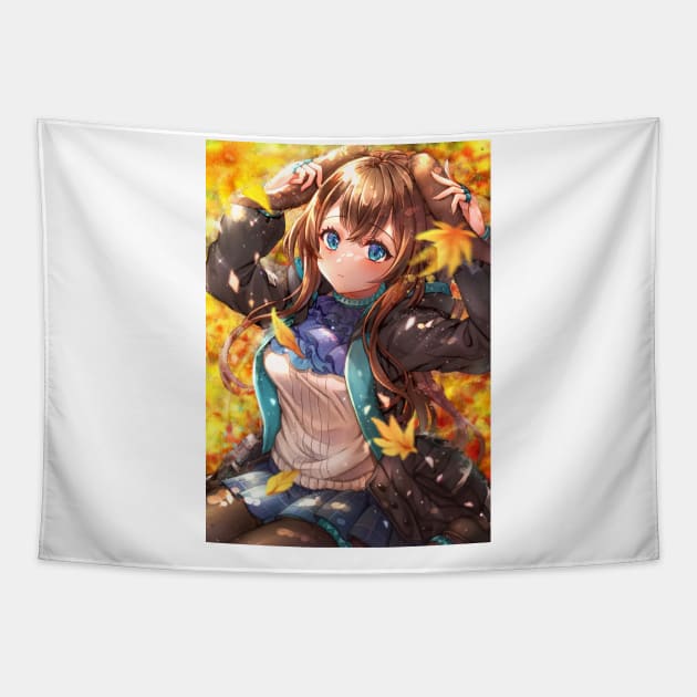 Amiya Anime Watercolor Tapestry by Thomas Rayle