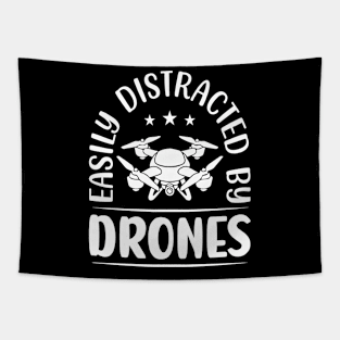 Easily Distracted By Drone Vintage Tapestry