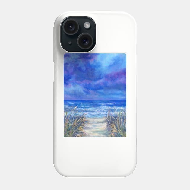 Moody skies and sand dunes Phone Case by Merlinsmates