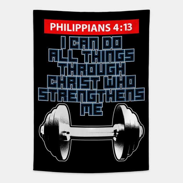 I CAN DO ALL THINGS THROUGH CHRIST 2 Tapestry by Obedience │Exalted Apparel