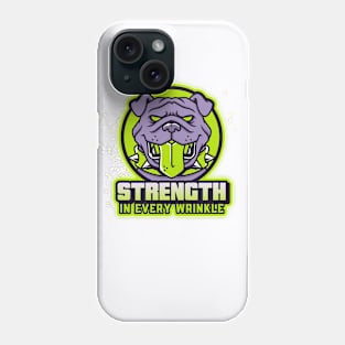 Strength in Every Wrinkle: Bulldog Grit Phone Case