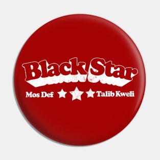 Black Star /////  Hip Hop Typography Design Pin