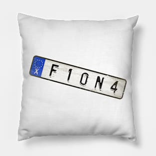 Fiona - License Plate Pillow