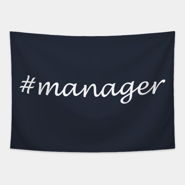 Manager Profession - Hashtag Design Tapestry by Sassify
