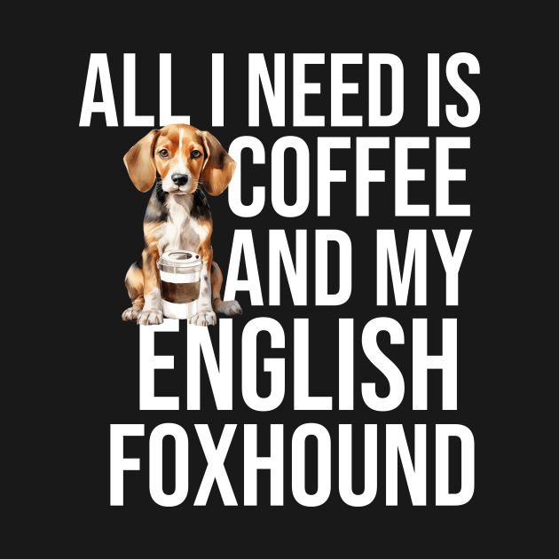 English Foxhound And Coffee by The Jumping Cart