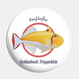 Golden Triggerfish Pin