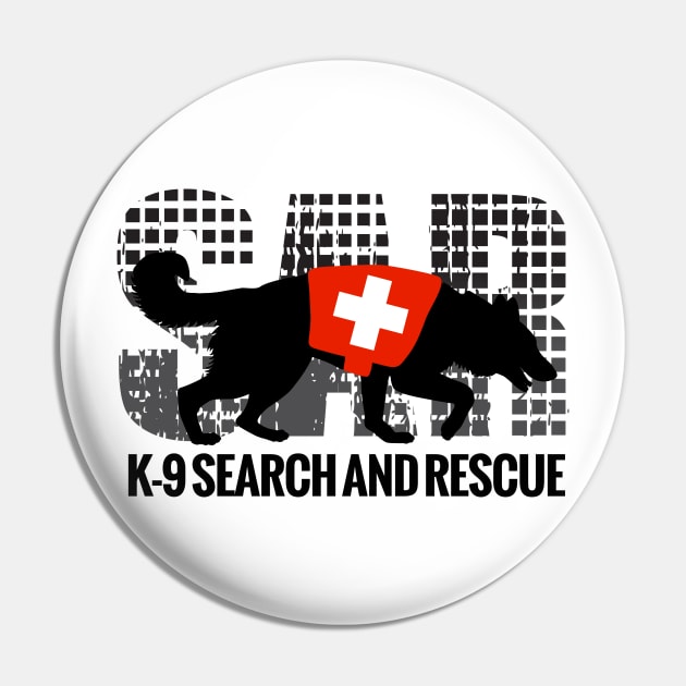 K-9 Search and Rescue Pin by Nartissima