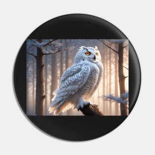 Snow Owl Pin