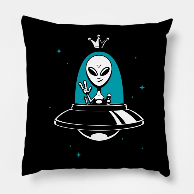 Alien King Pillow by Malchev