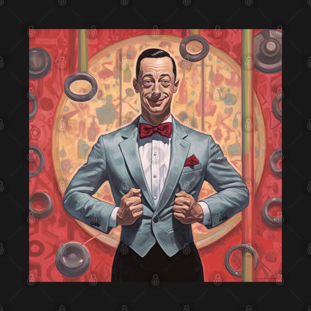 pee wee herman, art, Paul Reubens by Maverick Media