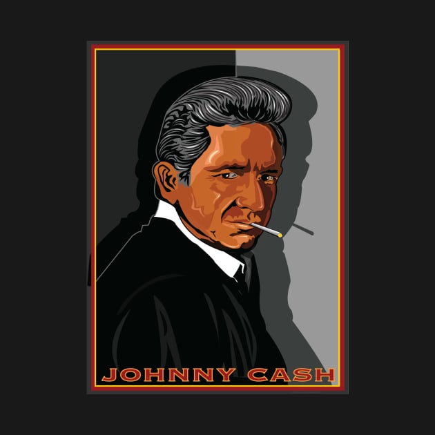 JOHNNY CASH AMERICAN COUNTRY SINGER SONGWRITER by Larry Butterworth