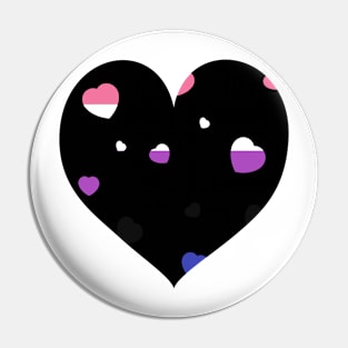 Chaotic Hearts, Pride Series - Genderfluid Pin
