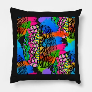 Outside the Lines (Left Brain - Right Brain) Pillow