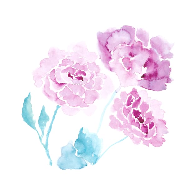 Pink peonies by MariaMahar