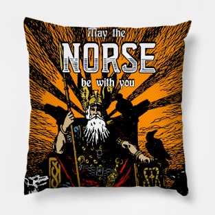 Odin, King of the Norse Gods - May the Norse Be With You (VARIANT) Pillow