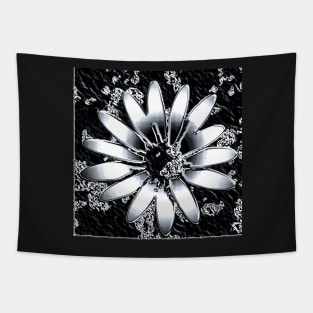 Metallic flower single Tapestry