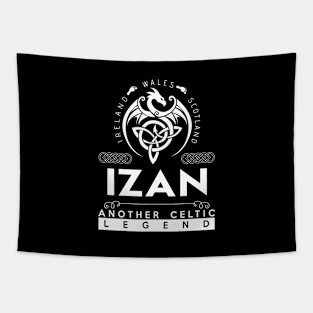 Izan Name T Shirt - Another Celtic Legend Izan Dragon Gift Item Tapestry