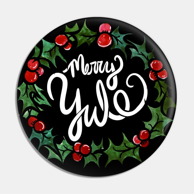 Merry Yule Pin by bubbsnugg