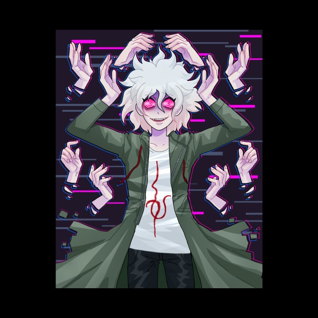 Nagito Komaeda Glitch 2 by Furekah