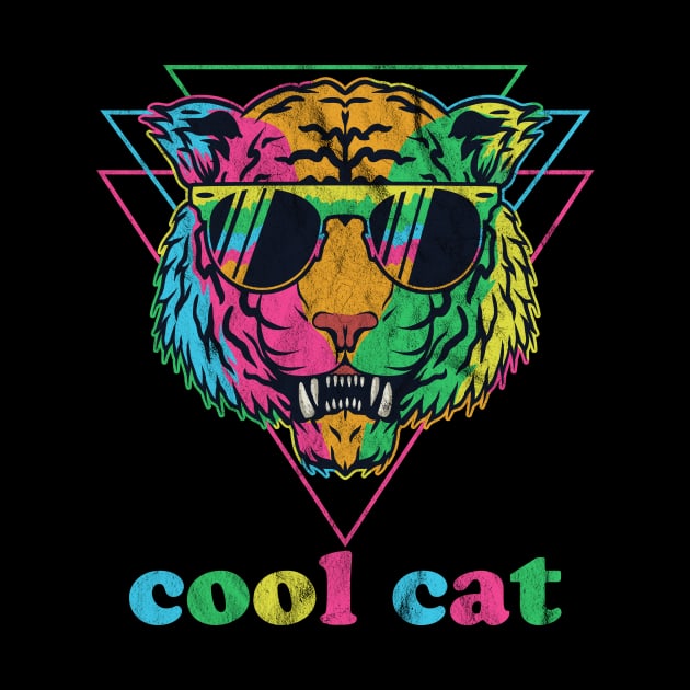 Cool Cat 80s Vibe by Golden Eagle Design Studio