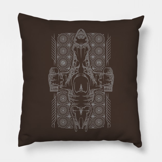 Pinstripe Serentiy Pillow by vincentcarrozza