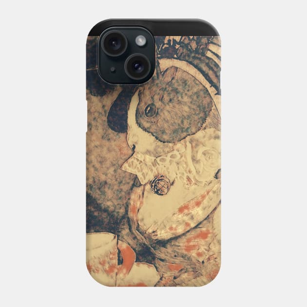 Vintage Rabbit Tea Party Phone Case by EloiseART