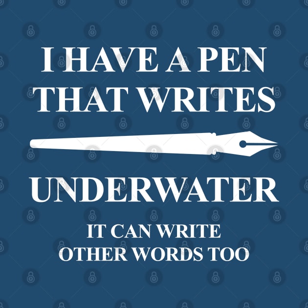 Pen Underwater by LuckyFoxDesigns