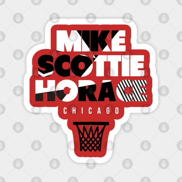 Throwback Chicago Basketball Magnet by funandgames