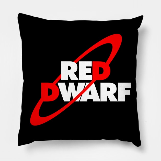 Red Dwarf (original logo) Pillow by Stupiditee