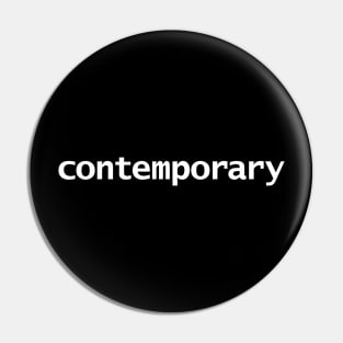 Contemporary Typography White Text Pin