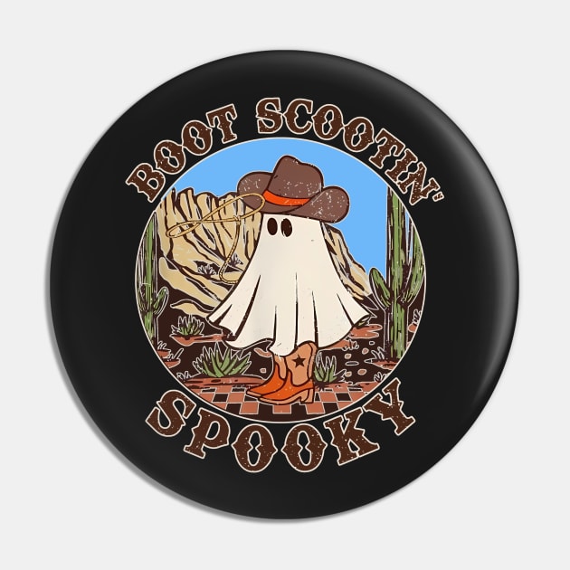 Copy of Vintage boot scoot spooky cowboy ghost groovy retro halloween Pin by masterpiecesai