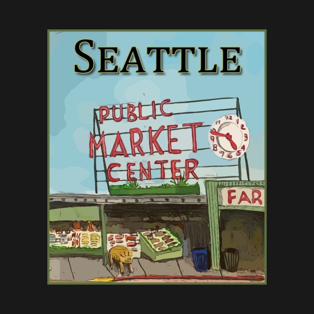 Seattle - Pikes Public Market by WelshDesigns