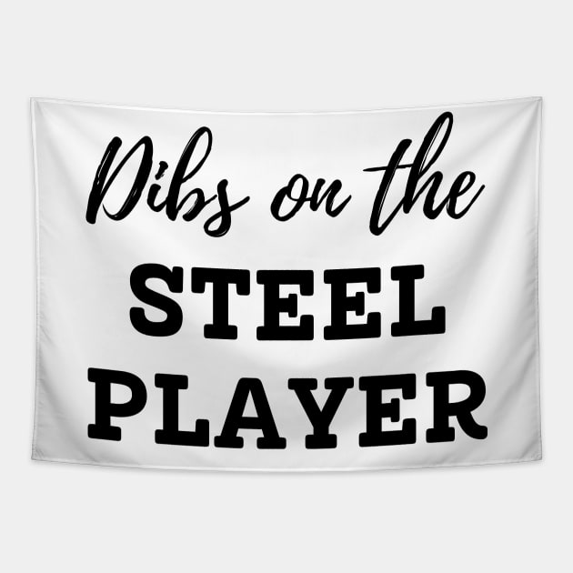 Dibs on the Steel Player Tapestry by mdr design