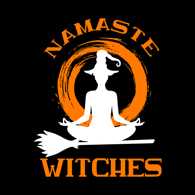 Halloween Yoga Namaste Witches by thuden1738