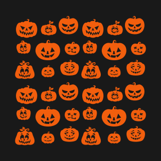 Jack O'lantern Pumpkin pattern T-Shirt