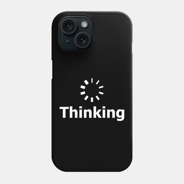 Thinking, loading wheel icon Phone Case by Merch House