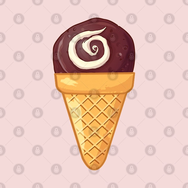 CHOCOLATE  ICE CREAM - THE SWEET FOOD COLLECTION - FUNNY JUNK FOOD  ICE CREAM DESIGNS by iskybibblle