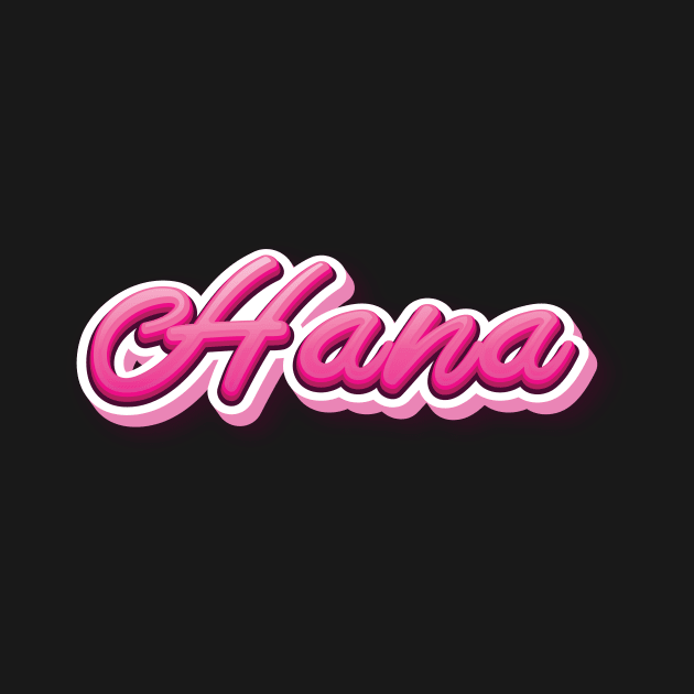 Hana My Name Is Hana! Pink by ProjectX23Red