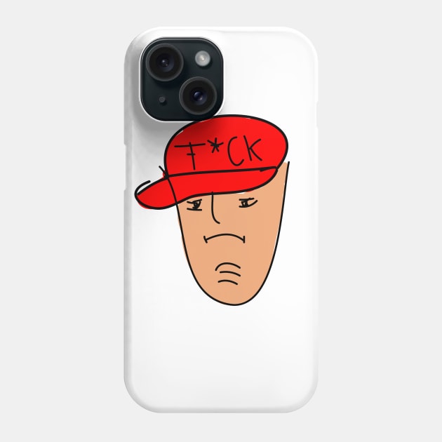 Funny Cartoon character Face Phone Case by T-shirtlifestyle