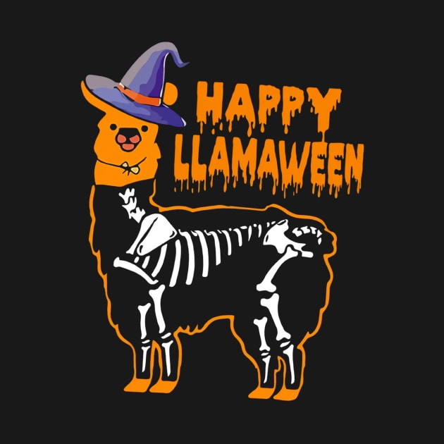 Llama halloween costume happu llamaween tshirt funny gift t-shirt by American Woman