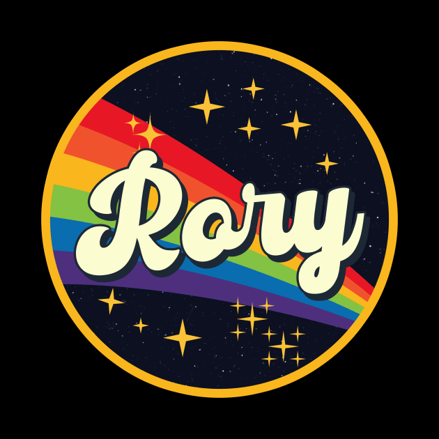 Rory // Rainbow In Space Vintage Style by LMW Art