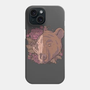 Autumn Bear Skull Phone Case