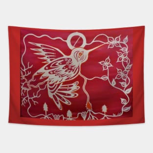 Dance of the Tiny Thunderbird Tapestry