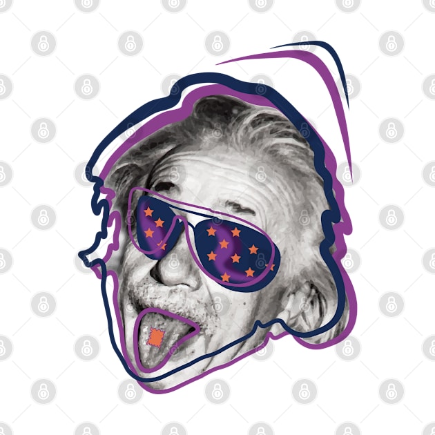 Albert Einstein • Am I or are the others crazy? v3 by Twisted By Art