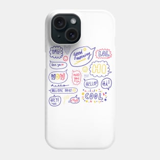 Speech Bubble Phone Case