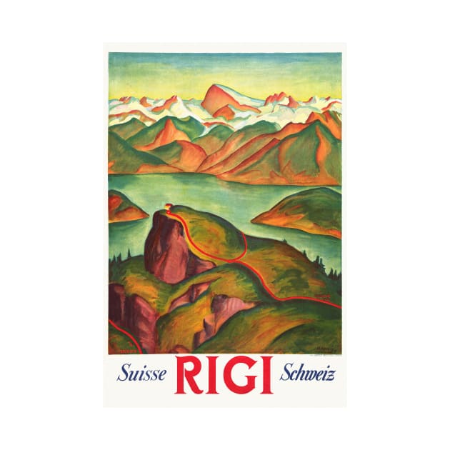 Rigi Switzerland Vintage Poster 1933 by vintagetreasure