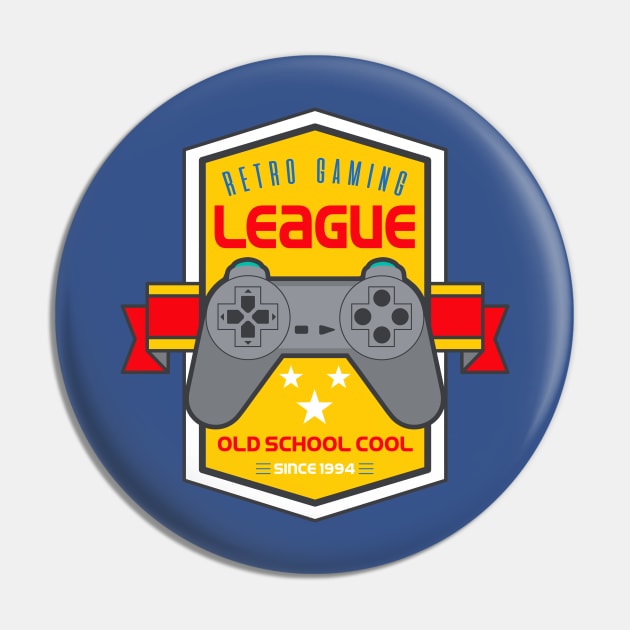 Old School Cool 90s Gamer Pin by machmigo